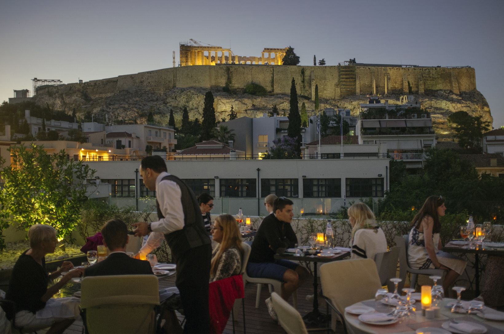 Herodion Hotel Athens Boutique Hotel Acropolis Restaurant View